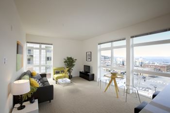 Natural light from full length windows